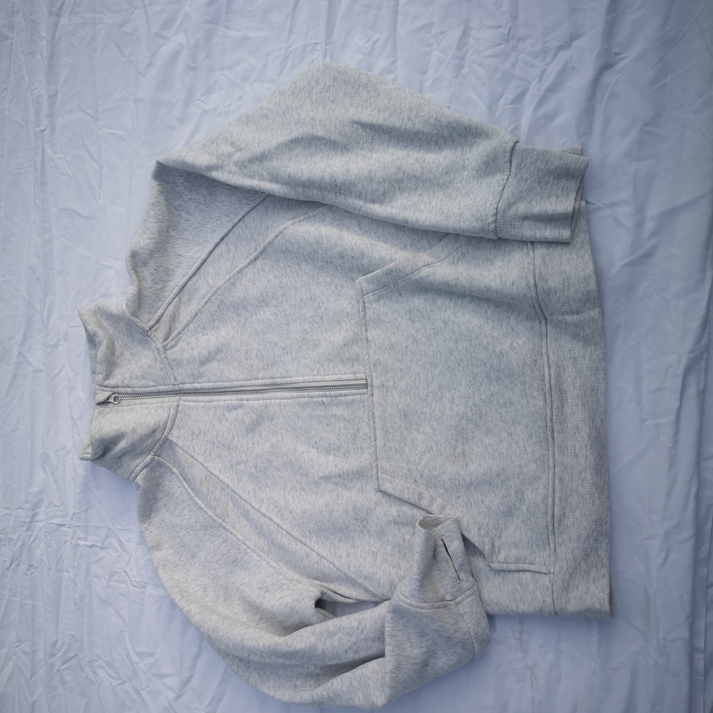 Gray Half-Zip Sweatshirt